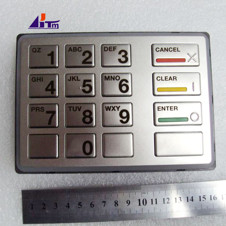 ชิ้นส่วนเครื่องจักร ATM Diebold EPP5 แป้นพิมพ์ภาษาอังกฤษ 49-216686-000A 49216686000A