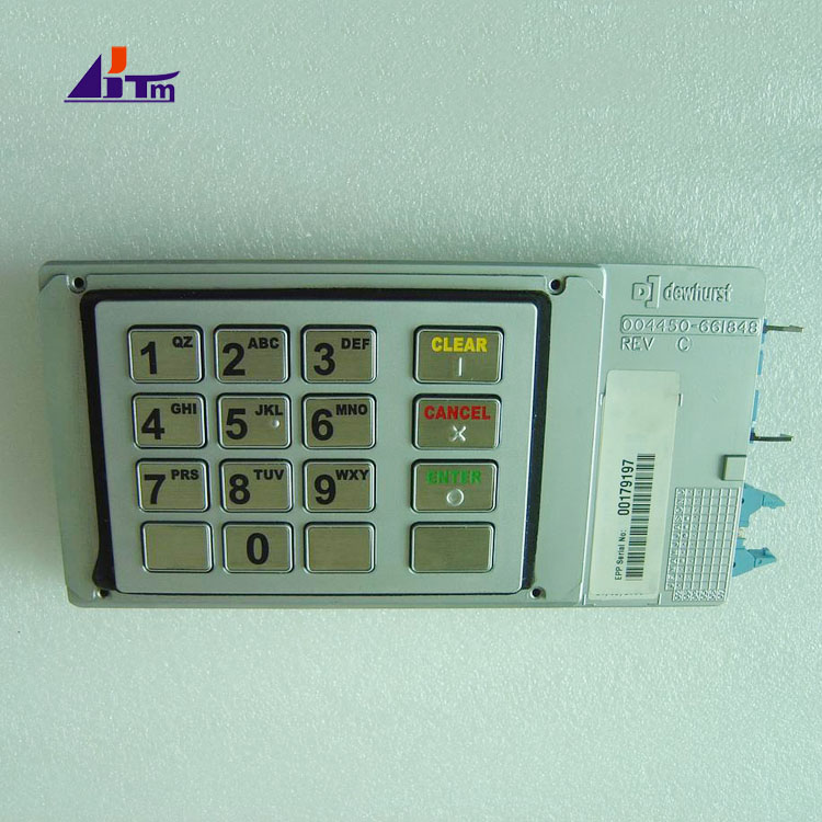 NCR ATM Machine Parts EPP Security Module แป้นพิมพ์ปุ่มกด 4450661000